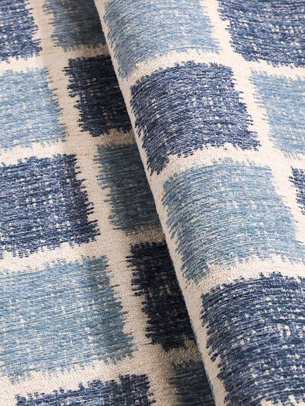 Ted bertekstur grid chenille jacquard fabric